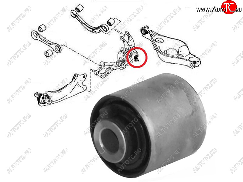 499 р. Сайлентблок Mazda 6 07-12  Subaru Forester 97-02  Impreza 92-00  Legacy 89-03  Outback 94-03  M SAT ST-GS1D-26-11XB-U  с доставкой в г. Вологда