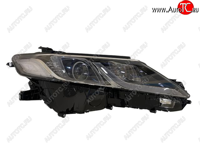 0 р. Правая фара (1 диодная полоска) CHINA Toyota Camry XV70 дорестайлинг (2017-2021)  с доставкой в г. Вологда