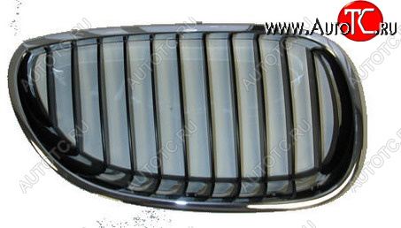 1 589 р. Правая решетка радиатора BodyParts  BMW 5 серия  E60 (2003-2007) седан дорестайлинг (хром черный)  с доставкой в г. Вологда