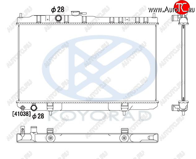 4 849 р. ALMERA CLASSIC РАДИАТОР ОХЛАЖДЕН MT (KOYO) BodyParts nnalc06-912  с доставкой в г. Вологда