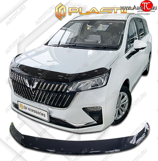 2 399 р. Дефлектор капота CA-Plastic Exclusive  Wuling Jiachen (2022-2025) минивэн (classic черный, без надписи)  с доставкой в г. Вологда