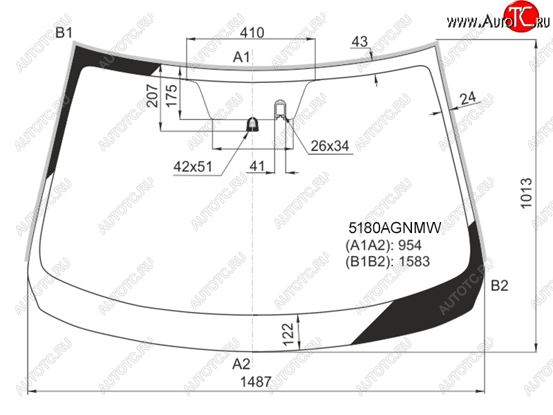 8 499 р. Стекло лобовое (Датчик дождя Молдинг) Mazda 6 12- FUYAO 5180AGNMW  с доставкой в г. Вологда
