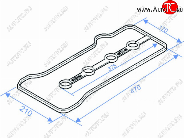 211 р. Прокладка клапанной крышки TOYOTA WISH,PREMIO,OPA 1AZFSE 01- SAT K11213-28041  с доставкой в г. Вологда