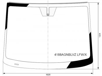Стекло лобовое (Молдинг) Hyundai Staria 21- XYG 4188AGNBLVZ LFW/X