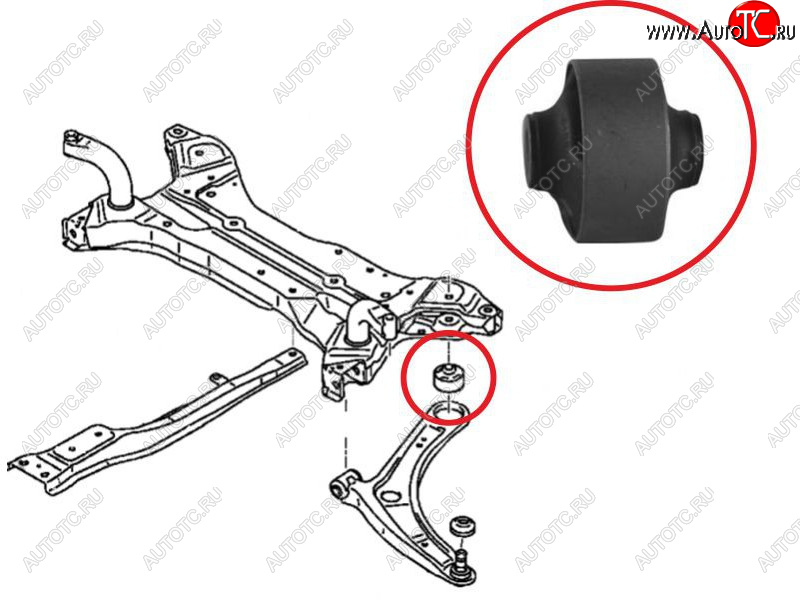 459 р. Сайлентблок Chery Tiggo T11 05-16  Mitsubishi ASX 10-20  Lancer 02-17  Outlander 02-22  Chery Fo SAT ST-MN184133  с доставкой в г. Вологда