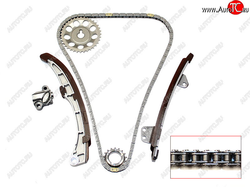 3 289 р. Комплект замены цепи ГРМ TOYOTA 1NZ-FE1NZ-FXE 04- (на 1KR не подойдет; шестерня 13523-22020) SAT TK-TY280-A  с доставкой в г. Вологда