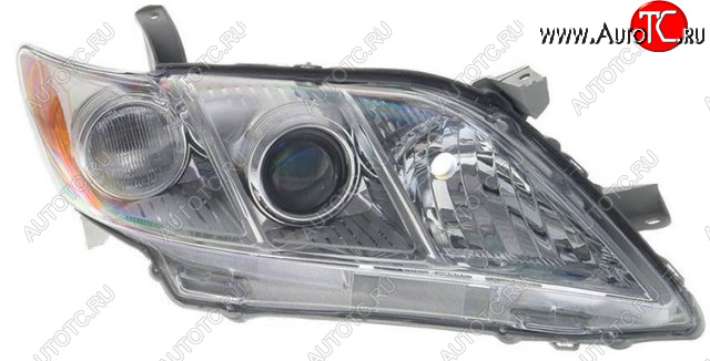0 р. Правая фара CHINA Toyota Camry XV40 дорестайлинг (2006-2008)  с доставкой в г. Вологда