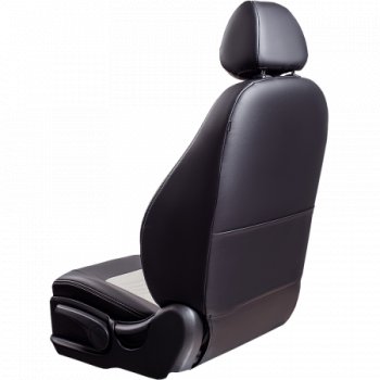 10 849 р. Комплект чехлов для сидений, (РЗСиС 60/40 Илана+Орегон) ТУРИН Lord Autofashion Chevrolet Niva 2123 дорестайлинг (2002-2008) (черный, вставка белая, строчка белая )  с доставкой в г. Вологда. Увеличить фотографию 2