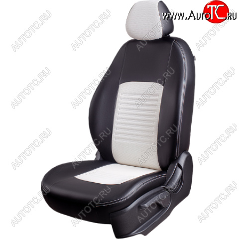 10 849 р. Комплект чехлов для сидений, (РЗСиС 60/40 Илана+Орегон) ТУРИН Lord Autofashion Chevrolet Niva 2123 дорестайлинг (2002-2008) (черный, вставка белая, строчка белая )  с доставкой в г. Вологда
