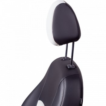 10 849 р. Комплект чехлов для сидений, (РЗСиС 60/40 Илана+Орегон) ТУРИН Lord Autofashion Chevrolet Niva 2123 дорестайлинг (2002-2008) (черный, вставка белая, строчка белая )  с доставкой в г. Вологда. Увеличить фотографию 3