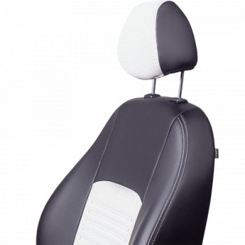 10 849 р. Комплект чехлов для сидений, (РЗСиС 60/40 Илана+Орегон) ТУРИН Lord Autofashion Chevrolet Niva 2123 дорестайлинг (2002-2008) (черный, вставка белая, строчка белая )  с доставкой в г. Вологда. Увеличить фотографию 4