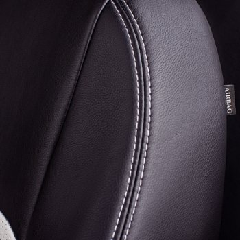 10 849 р. Комплект чехлов для сидений, (РЗСиС 60/40 Илана+Орегон) ТУРИН Lord Autofashion Chevrolet Niva 2123 дорестайлинг (2002-2008) (черный, вставка белая, строчка белая )  с доставкой в г. Вологда. Увеличить фотографию 7