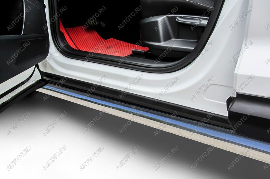 13 999 р. Защита порогов d76 (2WD) Slitkoff Haval Jolion дорестайлинг (2020-2024) (нержавейка полированная)  с доставкой в г. Вологда