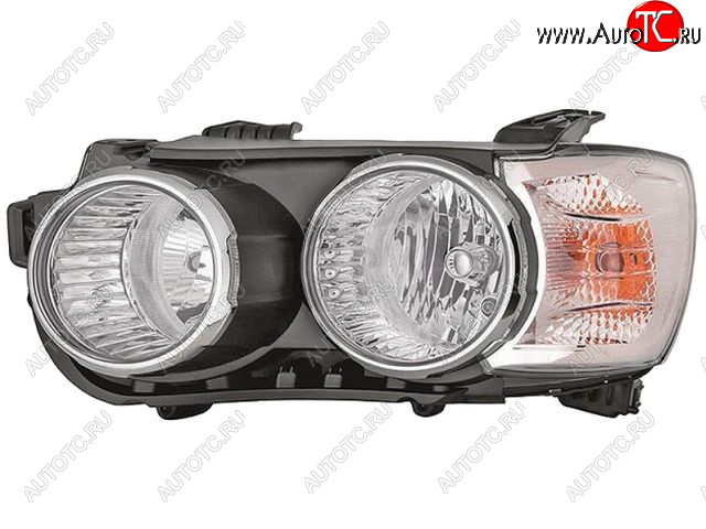 4 299 р. Левая фара (c электрокорректором) DEPO  Chevrolet Aveo  T300 (2011-2015) седан  с доставкой в г. Вологда