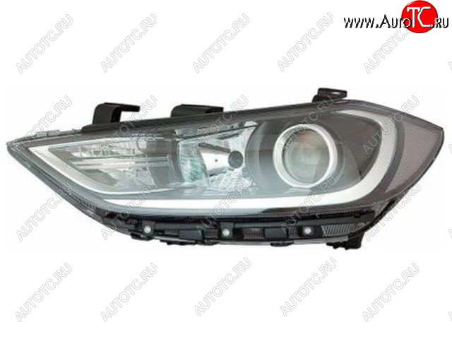 6 099 р. Левая фара (под корректор, линзован) CHINA Hyundai Elantra AD дорестайлинг (2016-2019)  с доставкой в г. Вологда