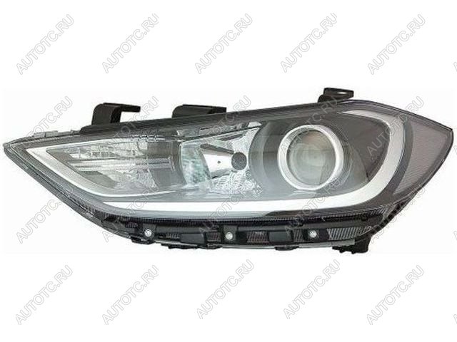 7 749 р. Левая фара (под корректор, диодная) BODYPARTS  Hyundai Elantra  AD (2016-2019) дорестайлинг  с доставкой в г. Вологда
