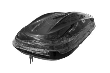 27 899 р. Автобокс PT GROUP (460л., 191х79х46 см, двустороннее открывание) Turino Medium Lux черный Hyundai Solaris HCR седан дорестайлинг (2017-2020)  с доставкой в г. Вологда. Увеличить фотографию 9