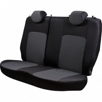 5 999 р. Комплект чехлов для сидений (РЗСиС 40/60 ЗГ Жаккард) Дублин Lord Autofashion Chevrolet Spark M300 дорестайлинг (2010-2015) (черный, вставка Сеул серая)  с доставкой в г. Вологда. Увеличить фотографию 4