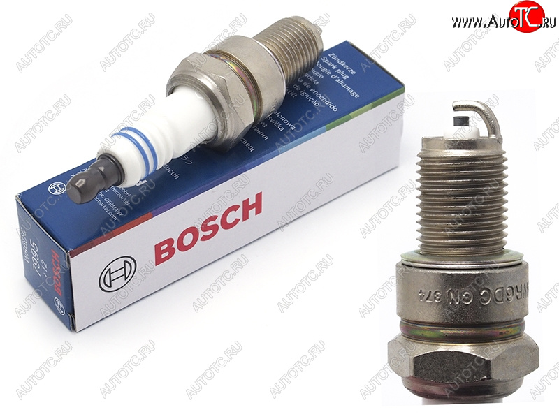299 р. Свеча зажигания CHEVROLET AVEOLANOSNIVADAEWOO LACETTINEXIA 1.51.7 00-VAZ 2101-21102121 BOSCH 0242240592  с доставкой в г. Вологда