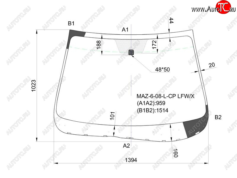 6 599 р. Стекло лобовое Mazda 6 07-12 XYG MAZ-6-08-L-CP LFW/X  с доставкой в г. Вологда