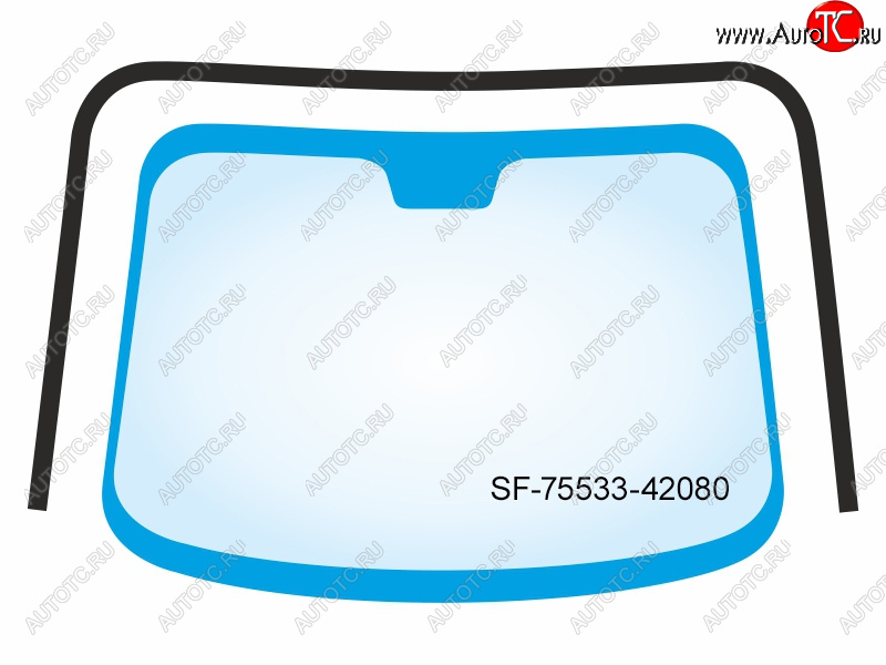 2 599 р. Молдинг лобового стекла (П-образный) Toyota RAV4 (XA50) 18-  Wildlander 19- SAT SF-75533-42080  с доставкой в г. Вологда