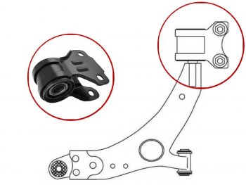 Сайлентблок Ford Focus 10-19  Kuga 08-19  C-MAX 10-15  Focus ST 12-14 (Справа=Слева) SAT ST-1749992