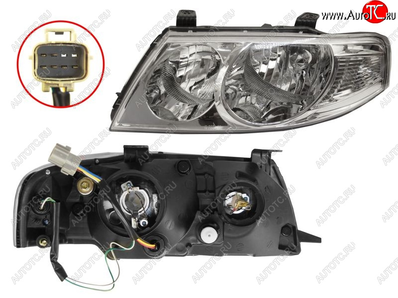4 299 р. Фара левая SAT Nissan Almera Classic седан B10 (2006-2013)  с доставкой в г. Вологда