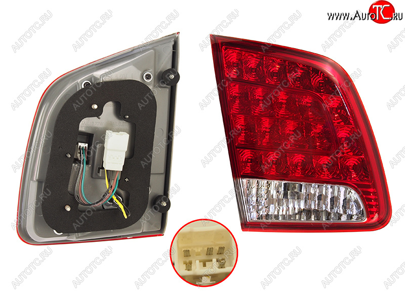 6 799 р. Левый фонарь (LED, внутренний) SAT  KIA Sorento  XM (2009-2012) дорестайлинг  с доставкой в г. Вологда