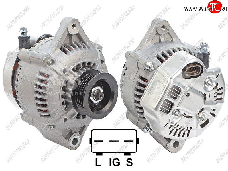 5 499 р. Генератор TOYOTA HILUX 98-05 HIACE 98-06 LAND CRUISER PRADO 96-02 23ZFE 12V 70A SAT ST-27060-75150  с доставкой в г. Вологда