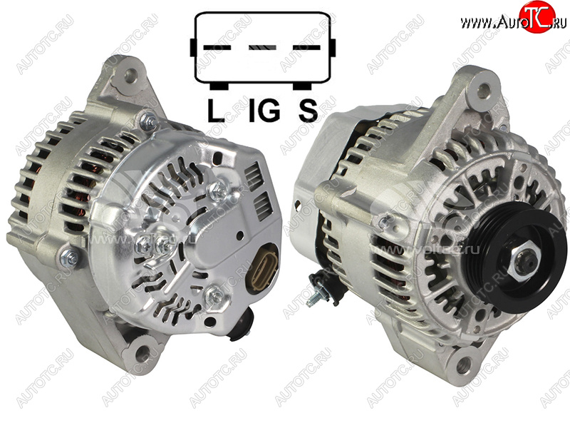 7 699 р. Генератор TOYOTA LAND CRUISER PRADO 5VZFE 95-02HILUX SURF VZN18# 5VZFE  95-02 12V 80A SAT ST-27060-62160  с доставкой в г. Вологда