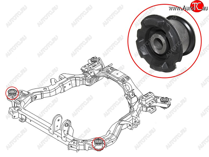 1 199 р. Сайлентблок Chevrolet Captiva 06-15  Opel Antara 06-15  Daewoo Winstorm 06-10 SAT ST-96626232B  с доставкой в г. Вологда