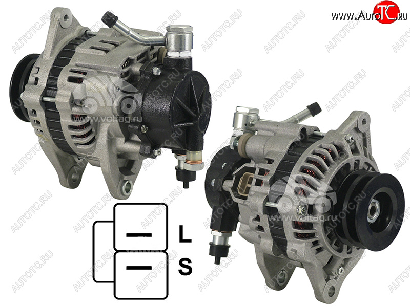 13 549 р. Генератор MMC L200PAJERO 2.5TD 96-07 4D56TD 12V 80A(шкив на 2 ручья) SAT ST-MD306649  с доставкой в г. Вологда