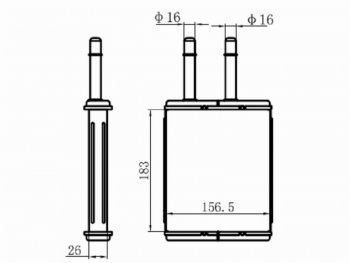 Радиатор отопителя салона MAZDA CAPELLA626 97-02 45D SAT ST-MZ24-395-0