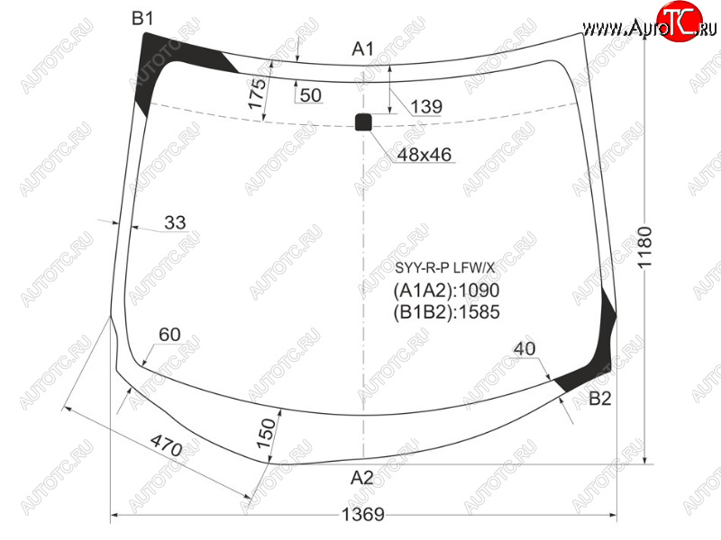 6 949 р. Стекло лобовое Honda Freed 08-16  Freed Spike 10-16 XYG SYY-R-P LFW/X  с доставкой в г. Вологда