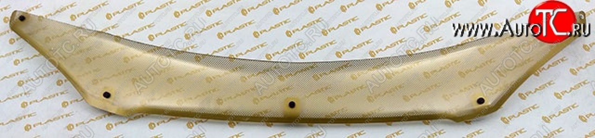 2 399 р. Дефлектор капота CA-Plastic  Hyundai Matrix  1 FC (2008-2010) 2-ой рестайлинг (Шелкография золото)  с доставкой в г. Вологда
