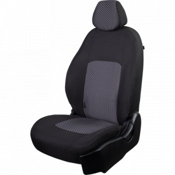 24 699 р. Комплект чехлов сидений (ЖАККАРД) Chevrolet Aveo T200 хэтчбек 5 дв (2002-2008) (Черный+белый)  с доставкой в г. Вологда. Увеличить фотографию 2