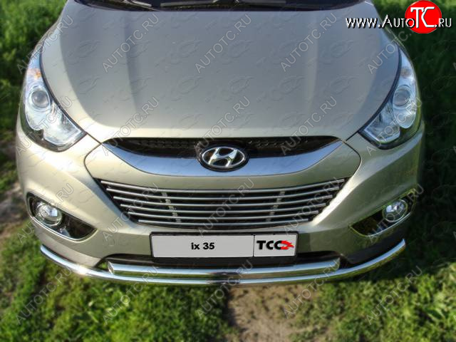 15 299 р. Защита переднего бампера нижняя d50,8*50,8 мм ТСС Тюнинг Hyundai IX35 LM дорестайлинг (2009-2013) (нержавейка)  с доставкой в г. Вологда