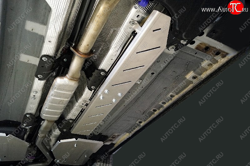 4 999 р. Защита топливной магистрали (2.0L 4WD)(комплект) ТСС Тюнинг Geely Monjaro (2022-2025) (алюминий 4 мм)  с доставкой в г. Вологда