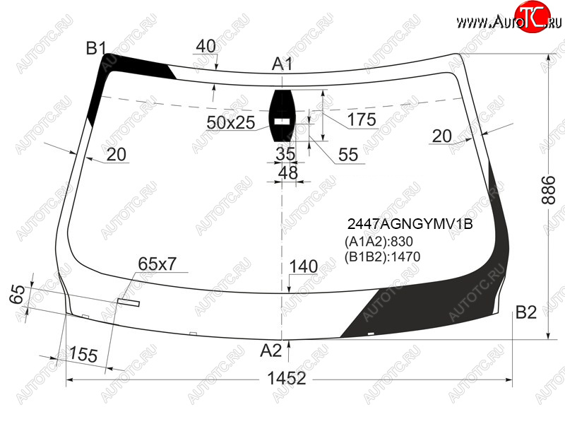 6 649 р. Стекло лобовое (Датчик дождя) BMW 3-Series 05-14  M3 06-13 FUYAO 2447AGNGYMV1B  с доставкой в г. Вологда