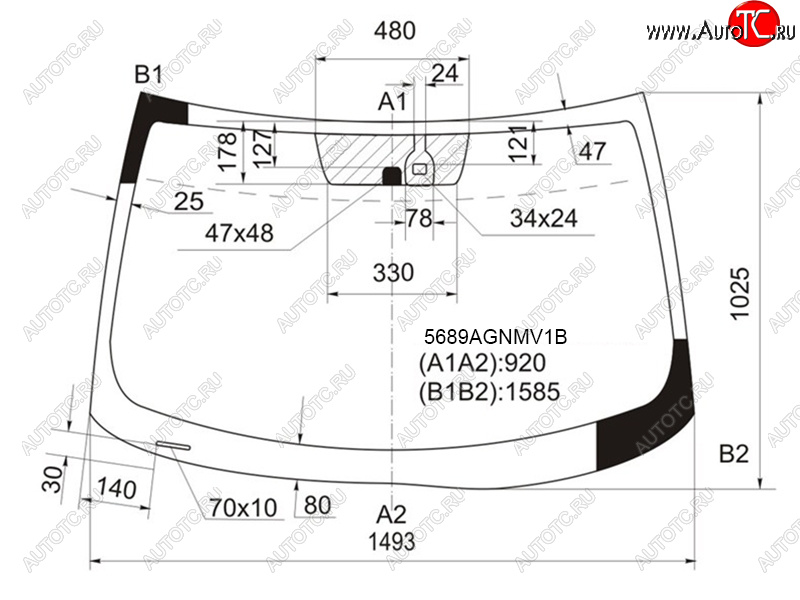 8 399 р. Стекло лобовое (Датчик дождя) Mitsubishi ASX 10-16  Citroen C4 Aircross 12-16  Peugeot 4008 12-15 FUYAO 5689AGNMV1B  с доставкой в г. Вологда