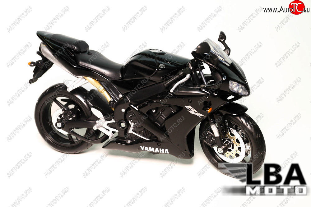 1 599 р. Модель мотоцикла Yamaha YZF-R1 04-06 Черного цвета масштаб 112  пм-00002216  с доставкой в г. Вологда