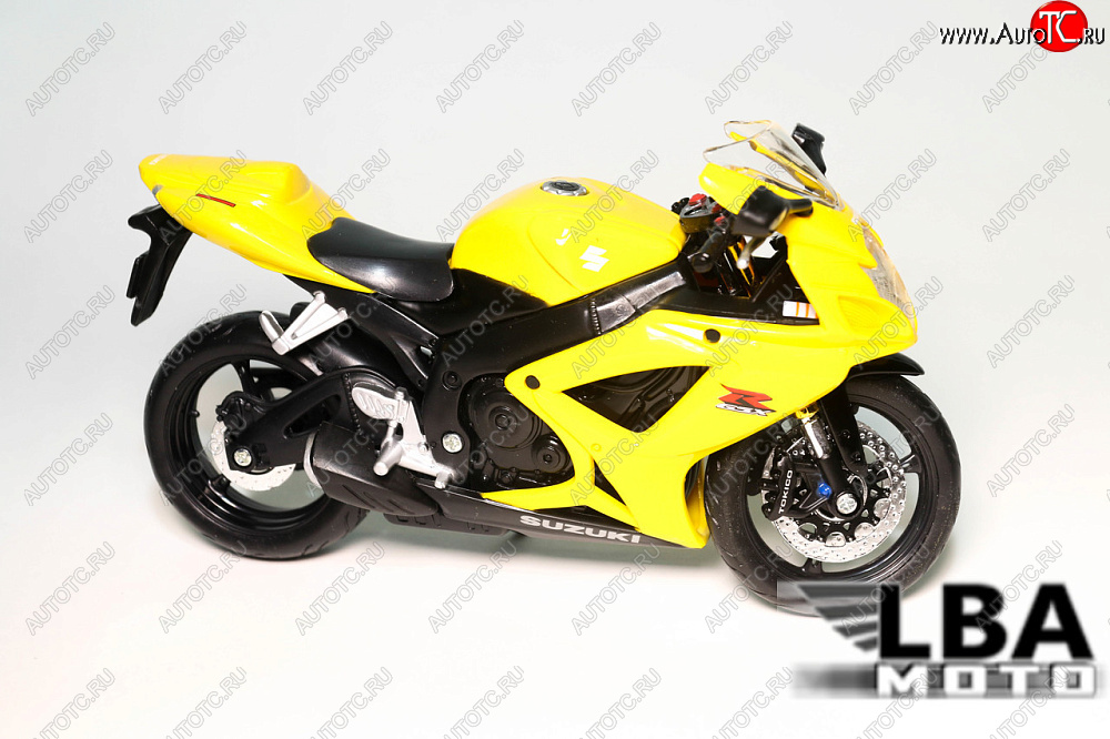 1 599 р. Модель мотоцикла Suzuki GSX-R600 06-07 Желтого цвета масштаб 112  пм-00002218  с доставкой в г. Вологда
