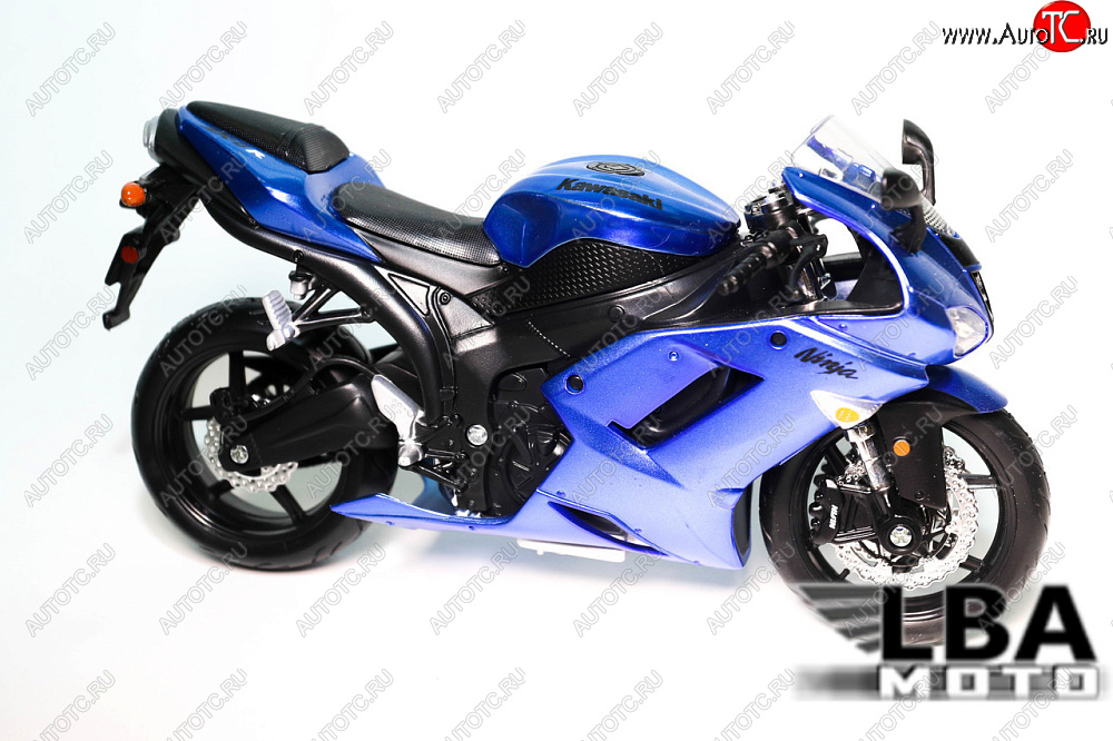 1 599 р. Модель мотоцикла Kawasaki Ninja ZX-6R Синего цвета масштаб 112  пм-00002228  с доставкой в г. Вологда