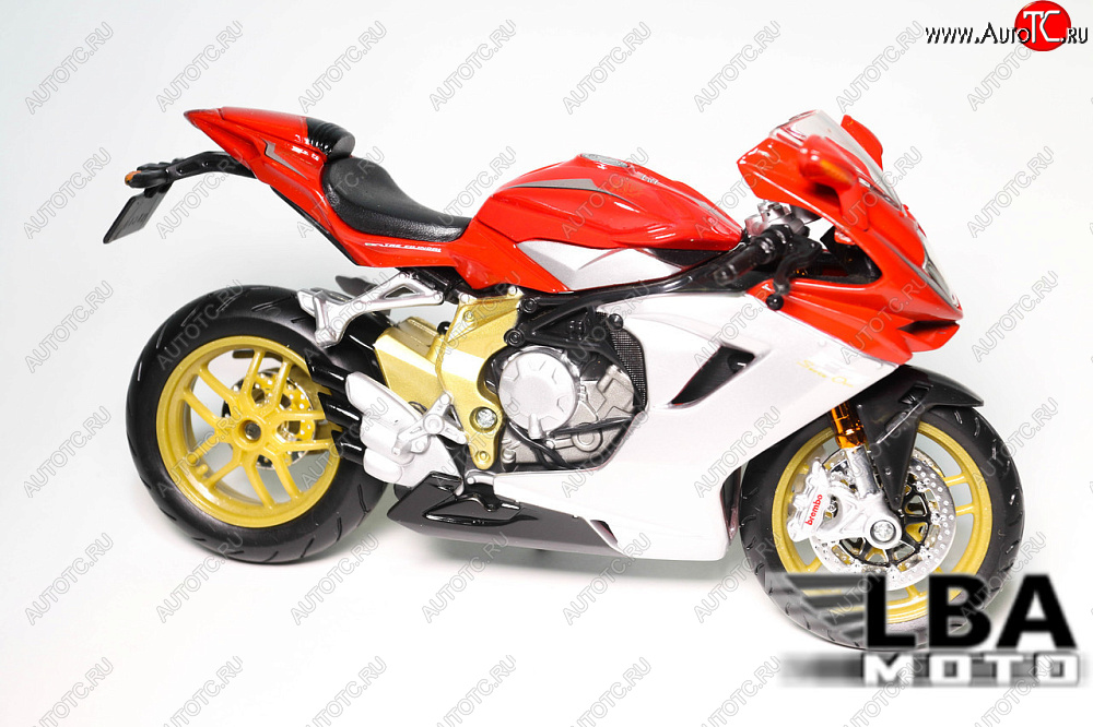 1 599 р. Модель мотоцикла MV Agusta F3 Красного цвета масштаб 112  пм-00002231  с доставкой в г. Вологда