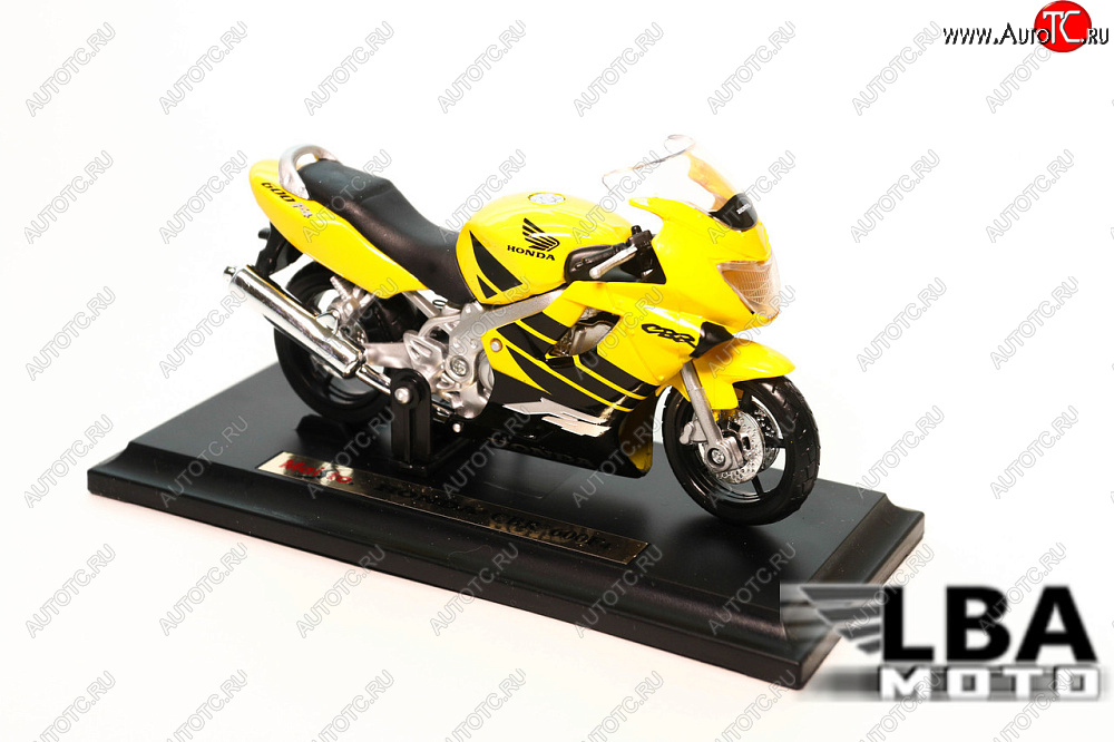 1 299 р. Модель мотоцикла Honda CBR600 F4 Желто-Черного цвета масштаб 118  пм-00002247  с доставкой в г. Вологда