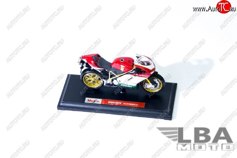 1 299 р. Модель мотоцикла Ducati 1098S Красный Триколор масштаб 118  пм-00002248  с доставкой в г. Вологда