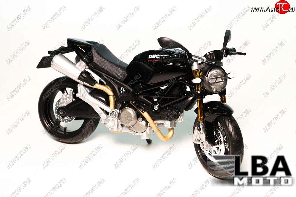 1 599 р. Модель мотоцикла Ducati Monster 696 Черного цвета масштаб 112  лб-00000323  с доставкой в г. Вологда