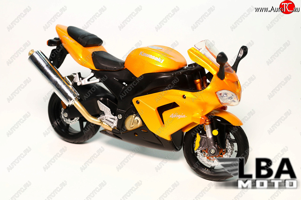 1 599 р. Модель мотоцикла Kawasaki Ninja ZX-10R Оранжевого цвета масштаб 112  лб-00000326  с доставкой в г. Вологда
