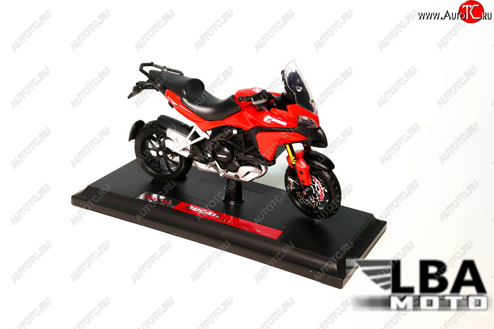 1 599 р. Модель мотоцикла Ducati Multistrade 1200S Красного цвета масштаб 118  лб-00000330  с доставкой в г. Вологда