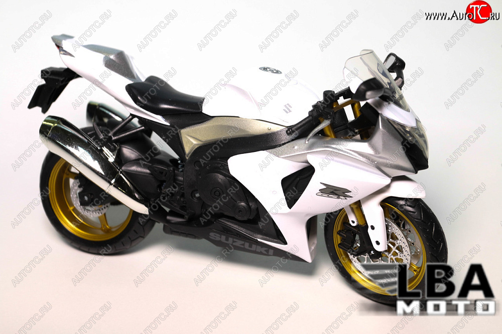1 599 р. Модель мотоцикла Suzuki GSX-R1000 09-16 Белого цвета масштаб 112  пм-00000852  с доставкой в г. Вологда